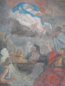 Etude préalable à la restauration de l’Assomption de la Vierge par les Ateliers Verre Jadot, Montmorillon, Monuments Historiques